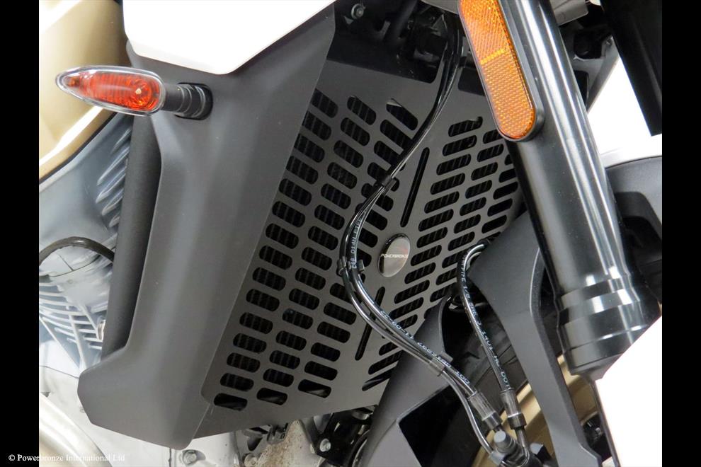 Powerbronze / パワーブロンズ Cooler Grill (Plastic) for MOTO GUZZI V100 MANDELLO 22-23 (PLASTIC)/RED | 520-M101-005