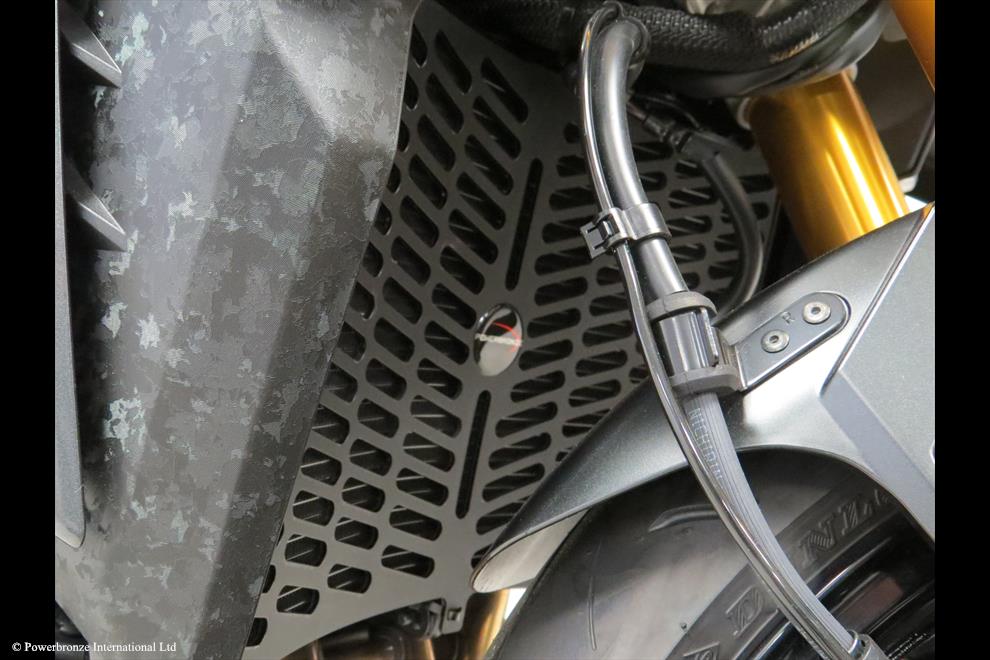 Powerbronze / パワーブロンズ Cooler Grill (Plastic) for SUZUKI GSX-S1000 15-23/GSX-S1000F 15-21/GSX-S1000GT 22-23/GSX-S950 22-23 (PLASTIC)/ELECTRIC BLUE | 520-S128-009