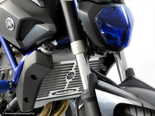 Powerbronze / パワーブロンズ クーラーグリル ブラック YAMAHA MT-07  14-19  FZ-07  14-19  XSR700  16-19 MT-07 TRACER  16-19 MT-07 TRACER GT  19 FJ-07 TRACER  16-19 FJ-07 TRACER GT 19 | 520-Y112-003