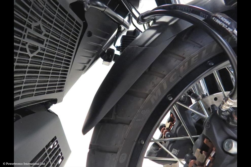Powerbronze / パワーブロンズ Mudguard Extenders for HARLEY DAVIDSON PAN AMERICA 21-23/MATT BLACK | 650-HD101-070