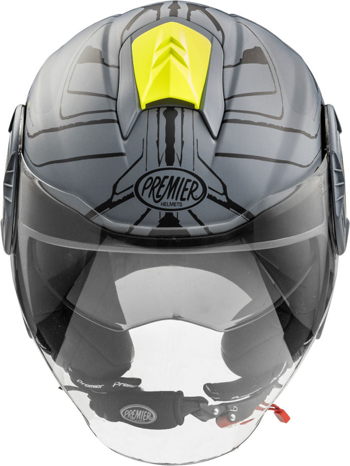 Premier / プレミア オープンフェイス ヘルメット 22 COOL EVO NTY GREY BM | APJETCOOPOLNYG