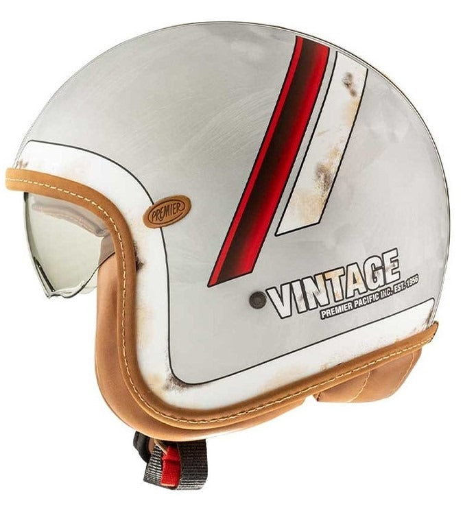 Premier / プレミア オープンフェイスヘルメット 22 VINTAGE EVO PLATINUM ED.DR DO 8 BM | APJETVIEFIBDR8