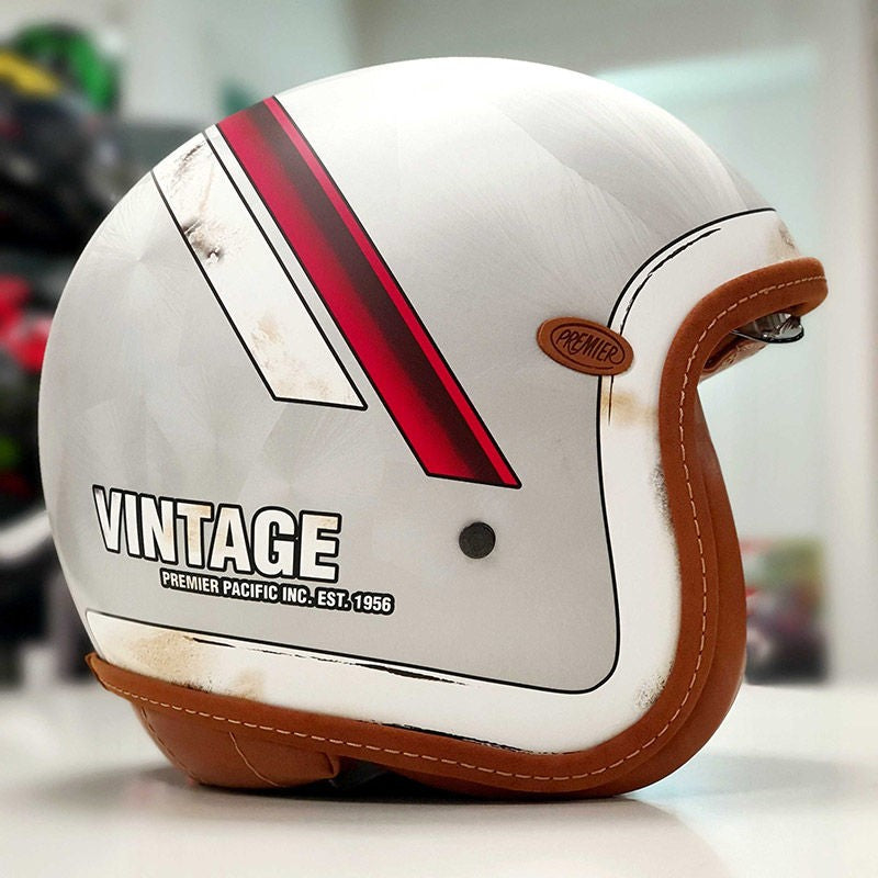 Premier / プレミア オープンフェイスヘルメット 22 VINTAGE EVO PLATINUM ED.DR DO 8 BM | APJETVIEFIBDR8