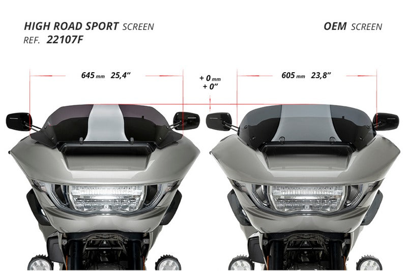 Puig / プーチ High-Road Sport スクリーン Harley Davidson Road Glide ロードグライド | 22107W