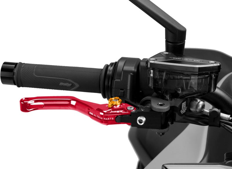 Puig Short Brake Lever 4.0. With Red Selector | 4130R