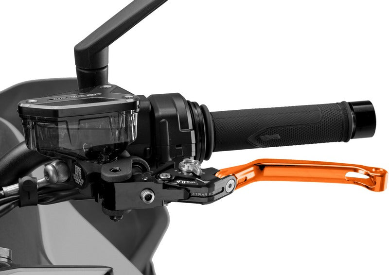 Puig Foldable Clutch Levers 4.0. With Orange Selector | 4210T
