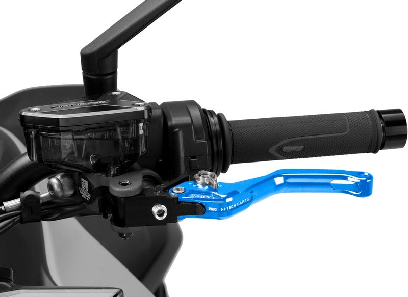 Puig Short Clutch Levers 4.0. With Blue Selector | 4230A