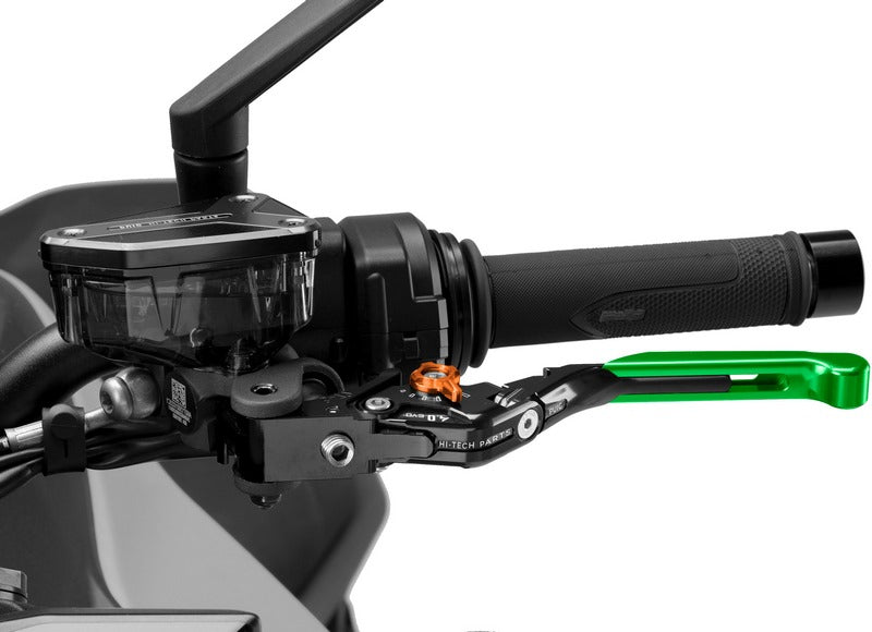 Puig Clutch Levers 4.0. With Green Selector/Black Extendable | 424VN