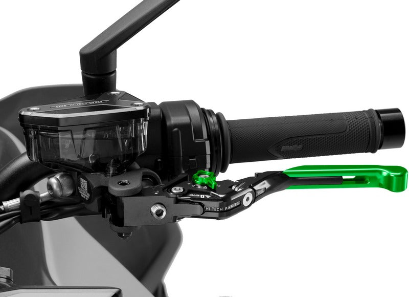 Puig Clutch Levers 4.0. With Green Selector/Black Extendable | 424VN