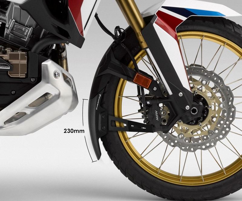 Pyramid / ピラミッド エクステンダフェンダー EXTRA マットブラック | Honda CRF 1000 L アフリカツイン Adventure Sports 2018>2019 | 051880