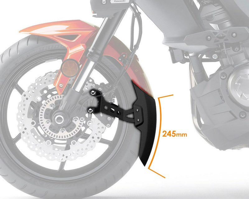 Pyramid / ピラミッド エクステンダフェンダー EXTRA マットブラック | Kawasaki Versys 1000 2012>2018 | 053422