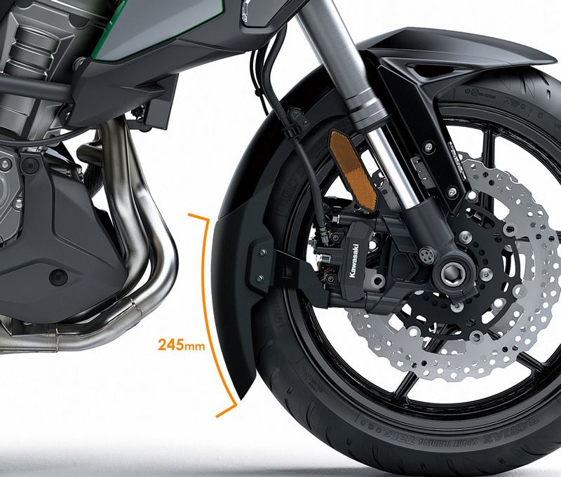 Pyramid / ピラミッド エクステンダフェンダー EXTRA マットブラック | Kawasaki Versys 1000 2019>2024 | 053495
