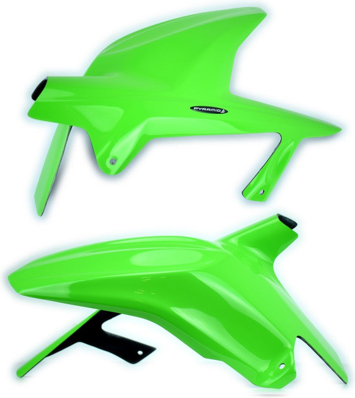 Pyramid Plastics / ピラミッドプラスチック Kawasaki Ninja 250 R ハガー グロスグリーン 2008>2013 | 07301D