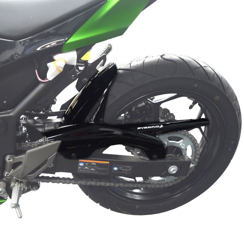 Pyramid Plastics / ピラミッドプラスチック Kawasaki Ninja 300 ハガー グロスブラック 2008>2013 | 073020B