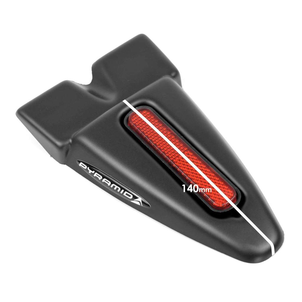 Pyramid Plastics / ピラミッドプラスチック Ductail Urban + リフレクター マットブラック - リアプロテクション | 08125