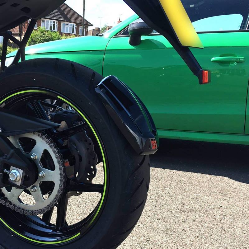 Pyramid Plastics / ピラミッドプラスチック スプレーガード (リアフェンダー) マットブラック Kawasaki Versys 650 2006> | 085300M