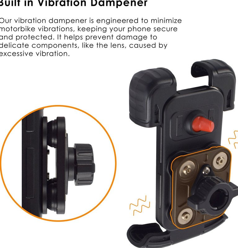 Pyramid / ピラミッド スマートフォンホルダー ハンドルバーマウント 振動ダンパー付き | 08851