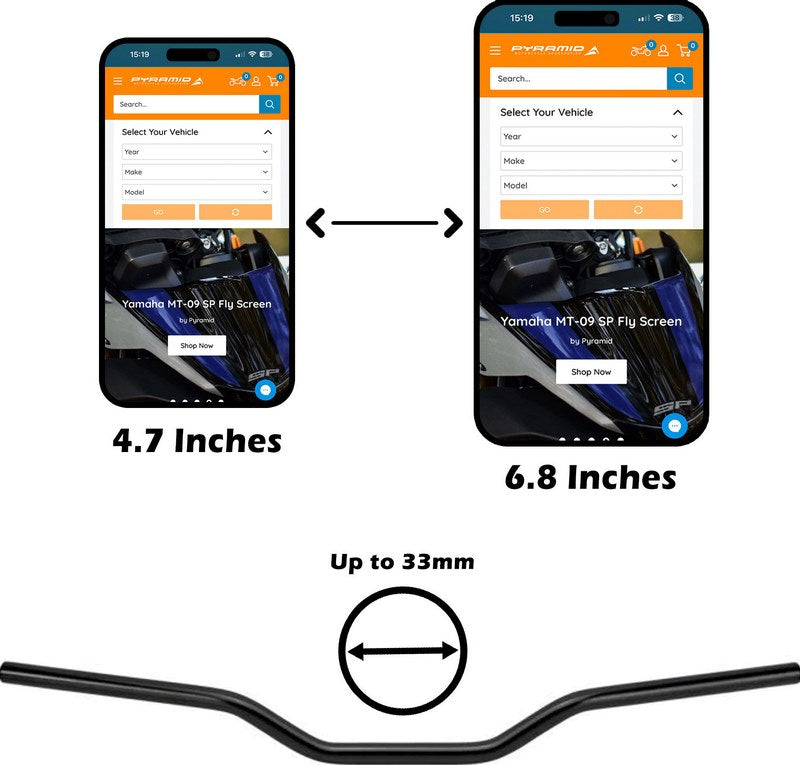 Pyramid / ピラミッド スマートフォンホルダー ハンドルバーマウント 振動ダンパー付き | 08851