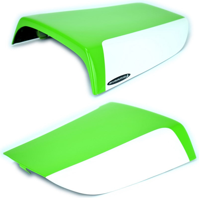 Pyramid Plastics / ピラミッドプラスチック Kawasaki ZX7-R シートカウル グロスグリーン/メタリックホワイト 1989>2003 | 13560D