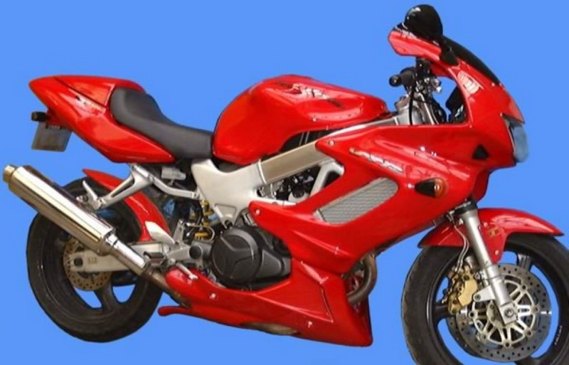 Pyramid Plastics / ピラミッドプラスチック Honda VTR 1000 F ファイアーストーム ベリーパン グロスブラック 1997>2005 | 21200B