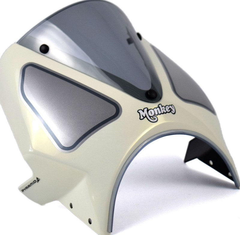 Pyramid / ピラミッド フライスクリーン クリーム/ホワイト | Honda Monkey 125 2022- | 21250T