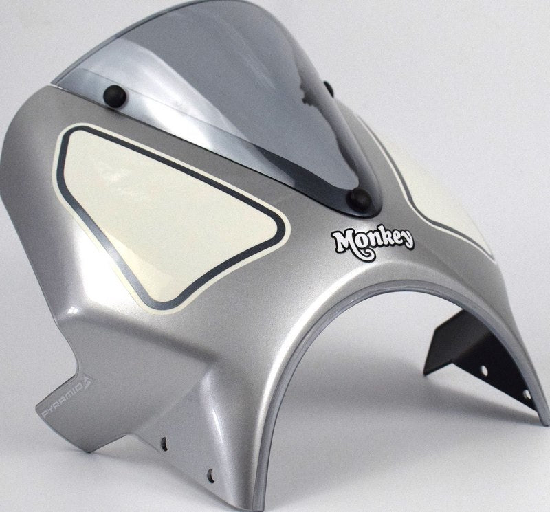 Pyramid / ピラミッド フライスクリーン シルバー/ホワイト | Honda Monkey 125 2022- | 21250Z