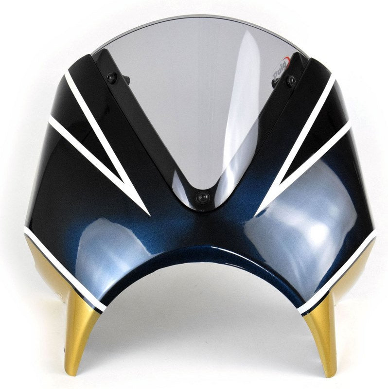 Pyramid Fly Screen | Metallic Blue/Gold (Candytone Blue/Gold) | Kawasaki Z 900 RS 2022> | 23500K