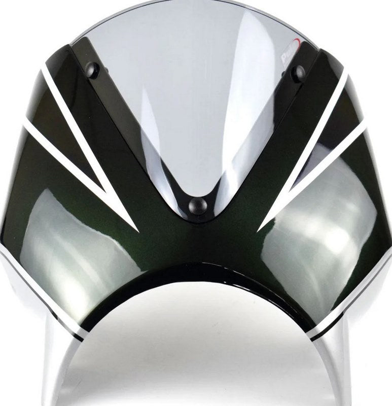 Pyramid / ピラミッド フライスクリーン メタリックダークグリーンスキーム | Kawasaki Z 900 RS 2022- | 23500N