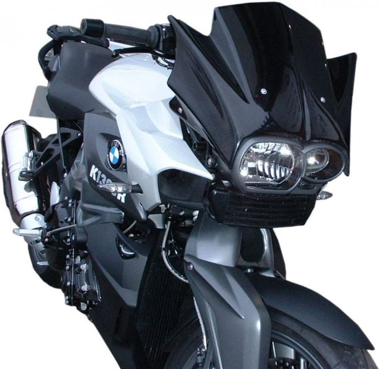 Pyramid Plastics / ピラミッドプラスチック BMW K1300 R フライスクリーン グロスブラック 2009>2015 | 244100B