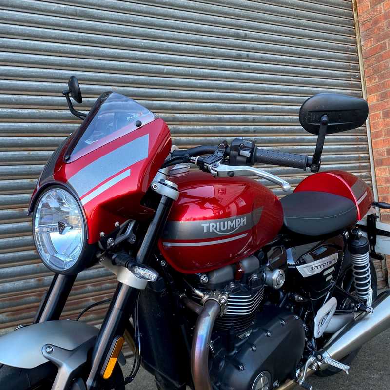 Pyramid Fly Screen | Red Hopper Scheme | Triumph Speed Twin 2019> | 26000D