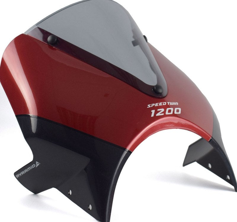 Pyramid / ピラミッド フライスクリーン カーニバルレッド & ストームグレー | Triumph Speed Twin（スピードツイン） 1200 2024- | 26000H