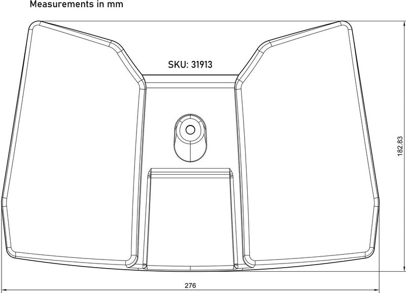 Pyramid / ピラミッド リアスプラッシュプロテクター マットブラック | Honda MSX 125 2021- | 31913M