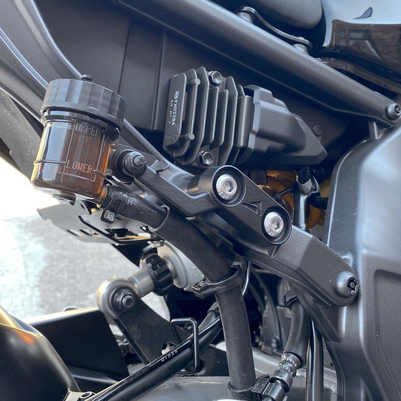 Pyramid Rear Peg Blanking Blocks | Matte Black | Yamaha MT-09 2021> | 32100M