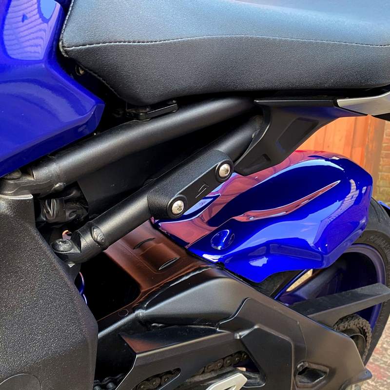 Pyramid Rear Peg Blanking Blocks | Matte Black | Yamaha MT-10 2016> | 32102M