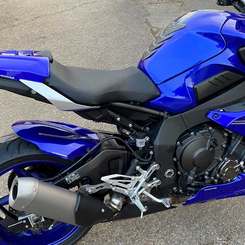 Pyramid Rear Peg Blanking Blocks | Matte Black | Yamaha MT-10 2016> | 32102M