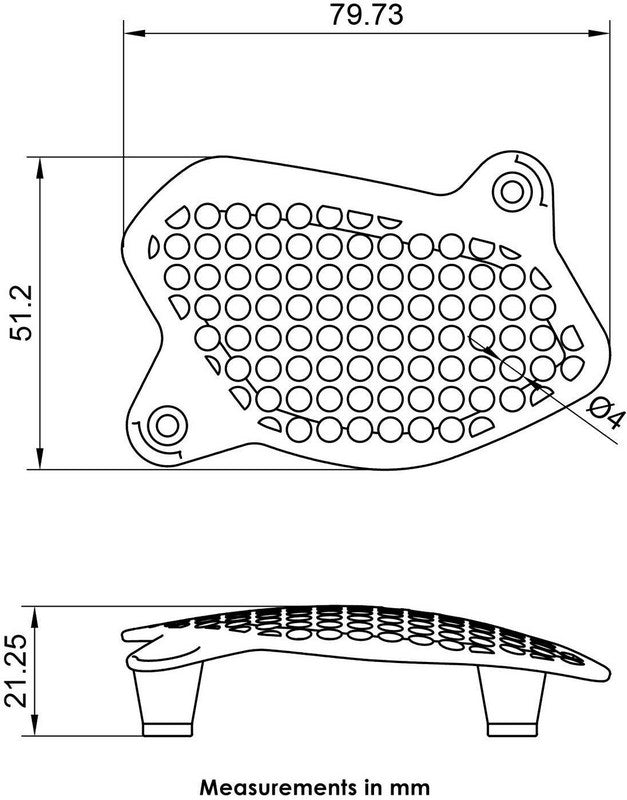 Pyramid Lower Headlight Guards | Matte Black | Yamaha Tracer 9 2021> | 32270M