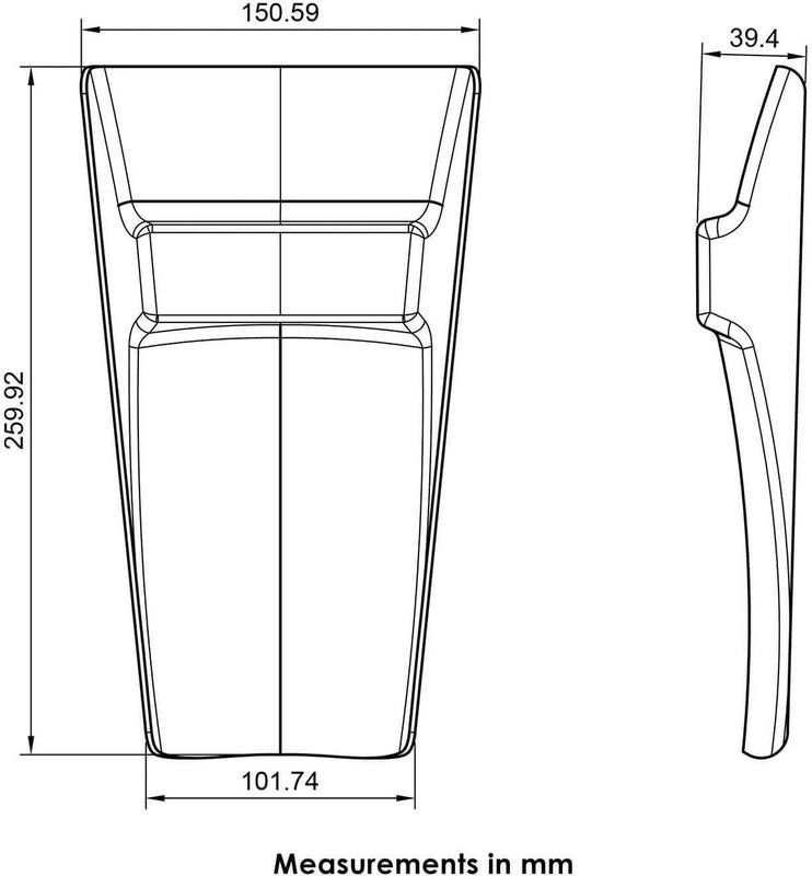 Pyramid Shock Shield | Matte Black | Triumph Tiger 850 Sport 2021> | 816003M