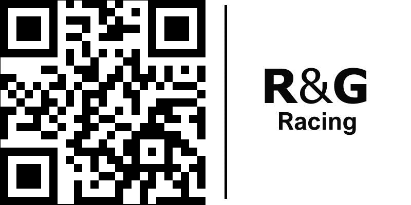 R&G（アールアンドジー） リアフットレストプレート ブラック CB400F [NC47](13-) CBR400R [NC47](13-) 400X [NC47](13-) | BLP0029BK
