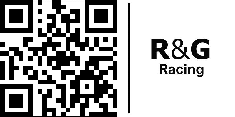 R&G（アールアンドジー） リアフットレストプレート ブラック BRUTALE1090/R/RR(13-) | BLP0056BK