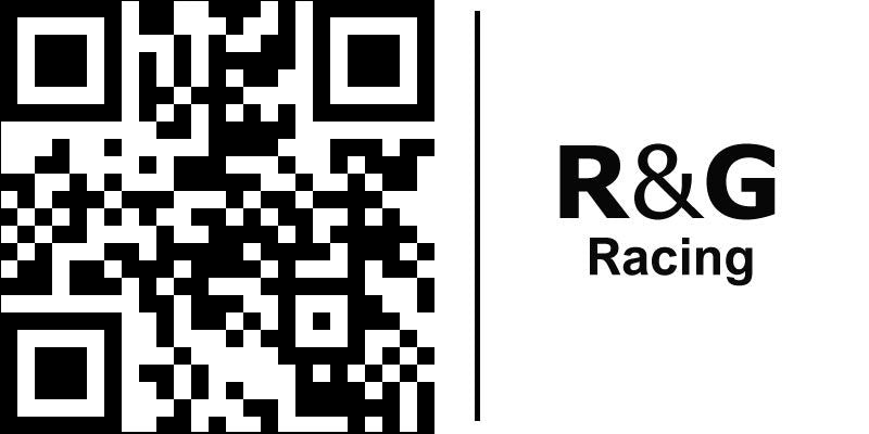 R&G（アールアンドジー） リアフットレストプレート タンデムプレート CBR1000RR (17-19) ブラック 左右セット | BLP0071BK