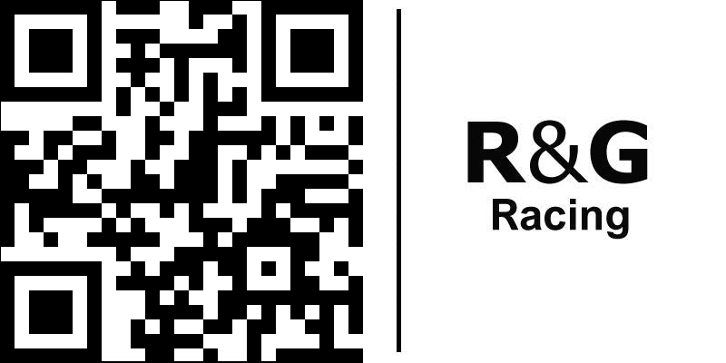 R&G(アールアンドジー) リアフットレストプレート ブラック CB125R(18-)/CB300R(18-) RG-BLP0085BK