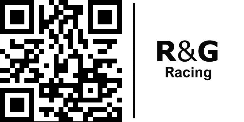 R&G(アールアンドジー) リアフットレストプレート ブラック Ninja1000SX (20-)