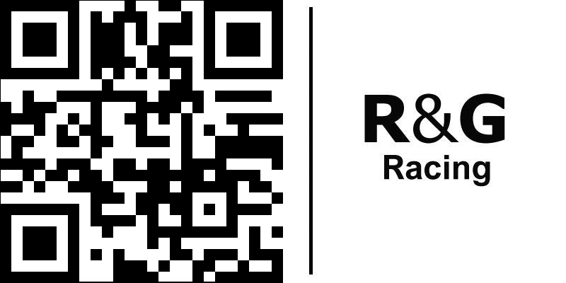 R&G (アールアンドジー)  エキゾーストハンガー（マフラーステー） &リアフットレストブランクプレートキット(LHS) ブラック | EH0074BKA