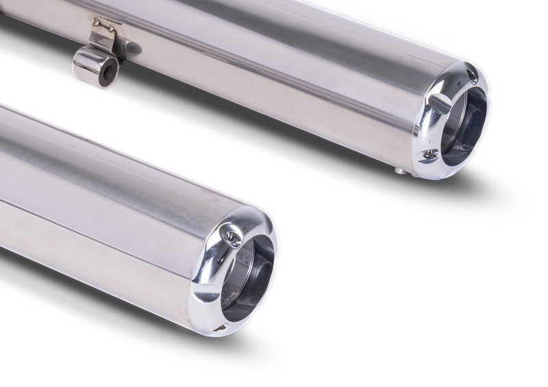 2Xカスタムレーシングスリップオン（左右）、ステンレスクローム、エンドキャップ BMW R18 V2 2個入り、合金クローム