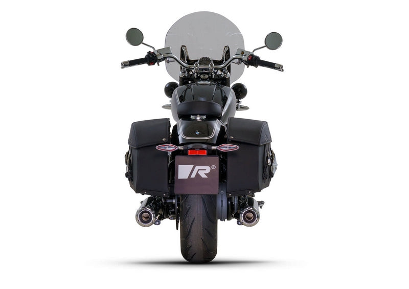 レーシングカスタムスリップオンL/Rステンレスクローム、エンドキャップV2 2個入り、合金クローム