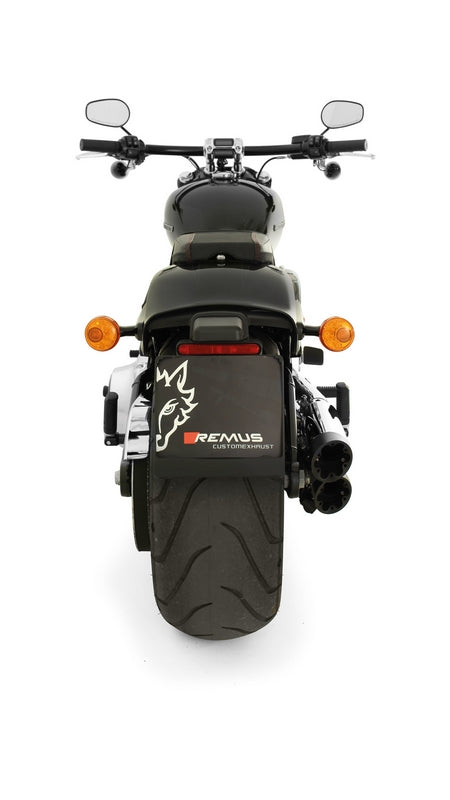 カスタム排気スリップオン 90mm径（2個入り）・触媒付・上昇式・ステンレスクローム・エンドキャップショートカットV1・合金クローム