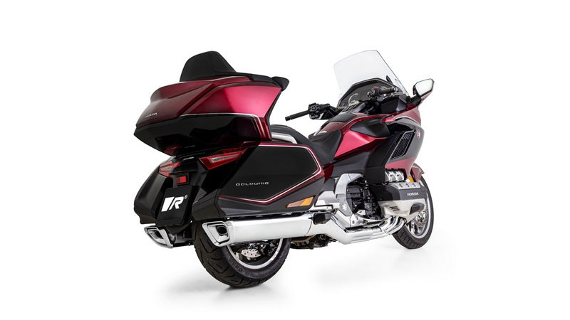 ゴールドウィングスリップオンスポーツマフラー（ASCシステム・左右システム付）、純正エキゾーストカバー装着済み、EC認証取得済み