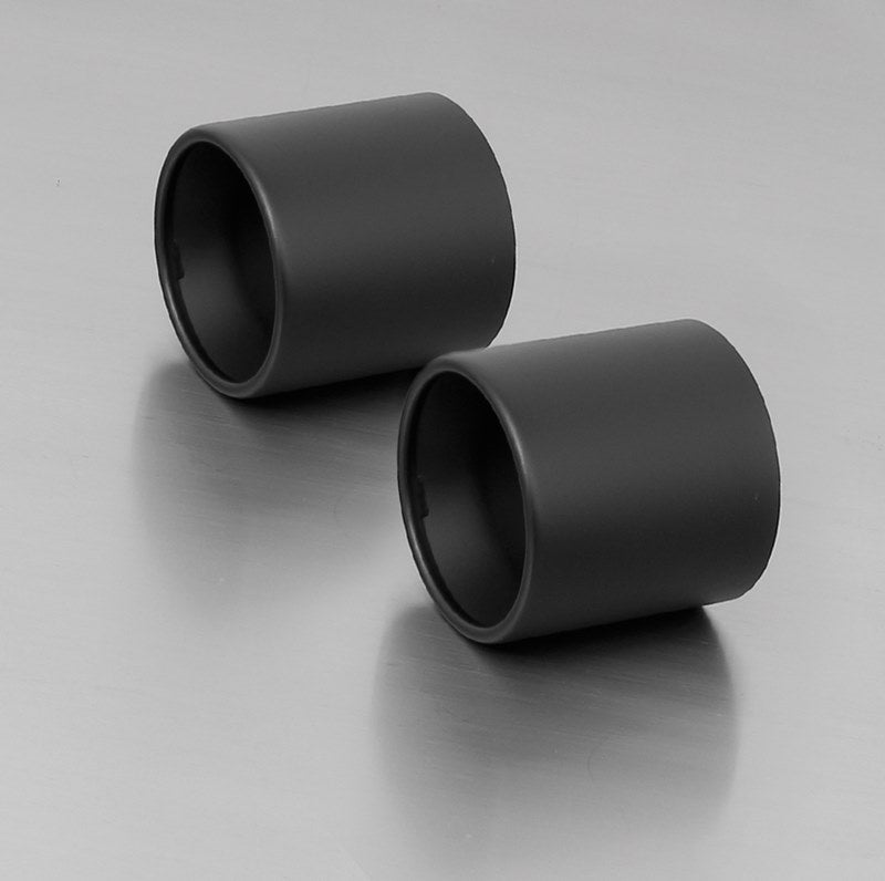 カスタムエキゾースト ステンレスブラック エンドキャップストレートエンド 2個入り ステンレスブラック