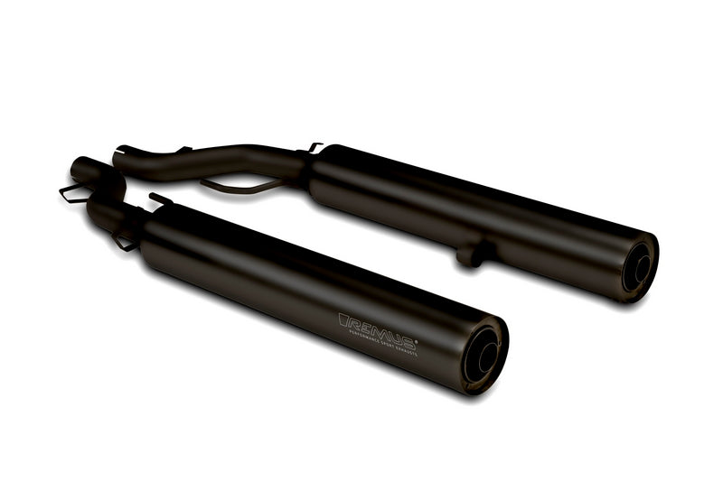 2倍カスタムレーシングスリップオン L/R、ステンレスブラック、エンドキャップ BMW R18 V2 2個入り、合金クローム