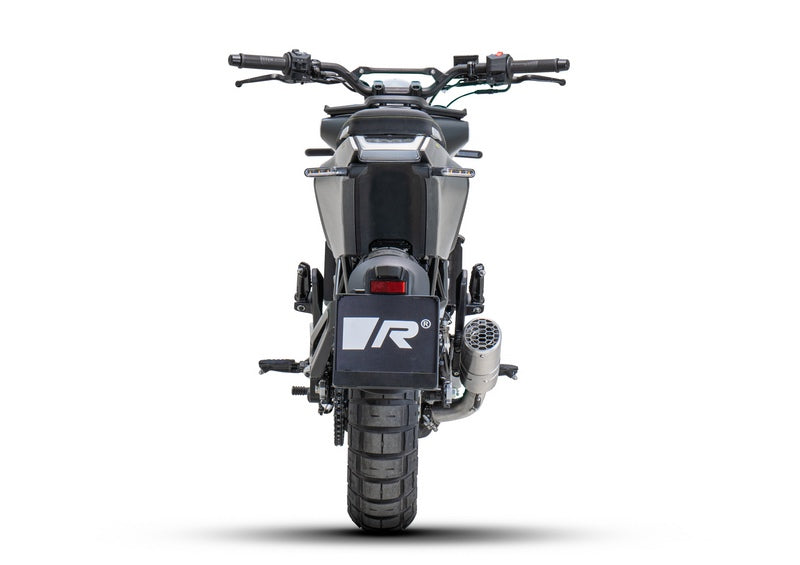 スリップオンメッシュスポーツエキゾースト、ステンレスブラッシュド、コネクションチューブ、ECEタイプ承認付